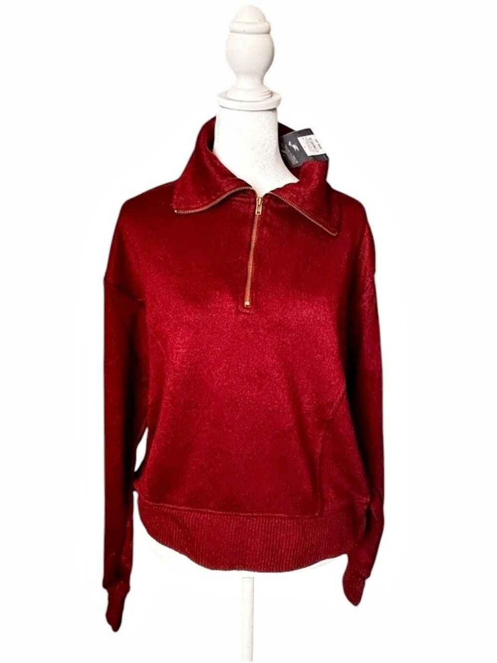 Universal Threads Red Quarter-Zip Pullover Size Large NWT